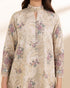 Unstitched Women's Beige Lawn 3 Piece Suit